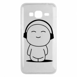 Чехол для Samsung J3 2016 I love music - PrintSalon