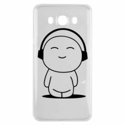 Чехол для Samsung J7 2016 I love music - PrintSalon
