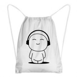 Рюкзак-мешок I love music - PrintSalon