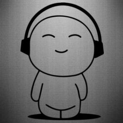 Наклейка I love music