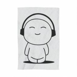 Полотенце с принтом I love music - PrintSalon