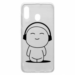 Чехол для Samsung A30 I love music - PrintSalon