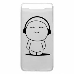 Чехол для Samsung A80 I love music - PrintSalon