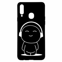 Чехол для Samsung A20s I love music - PrintSalon