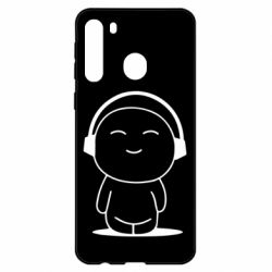 Чехол для Samsung A21 I love music - PrintSalon