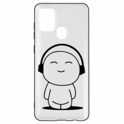 Чехол для Samsung A21s I love music - PrintSalon