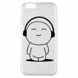 Чехол для iPhone 6/6S I love music - PrintSalon