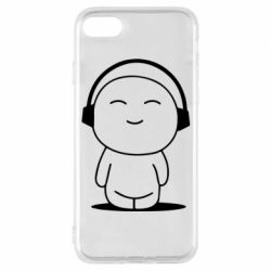 Чехол для iPhone 7 I love music - PrintSalon