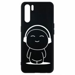 Чехол для Oppo A91/Reno3 I love music - PrintSalon