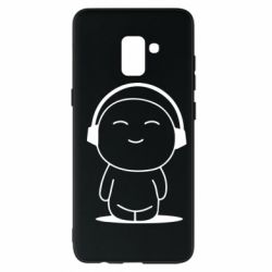 Чехол для Samsung A8+ 2018 I love music - PrintSalon