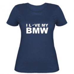 Женская футболка I love my BMW - PrintSalon