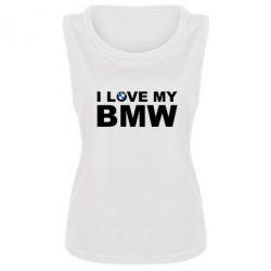 Женская майка I love my BMW - PrintSalon