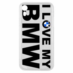 Чехол для iPhone XR I love my BMW - PrintSalon