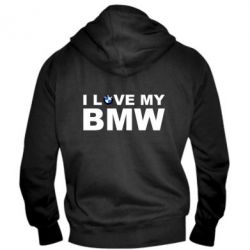 Чоловіче худі на блискавці I love my BMW