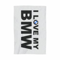 Полотенце с принтом I love my BMW - PrintSalon