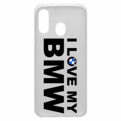 Чехол для Samsung A40 I love my BMW - PrintSalon