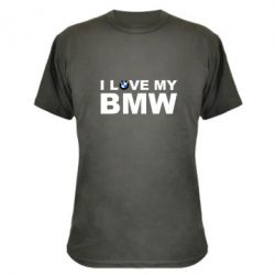 Камуфляжная футболка I love my BMW - PrintSalon