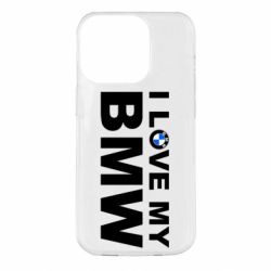 Чехол для iPhone 14 Pro I love my BMW - PrintSalon