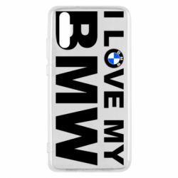 Чехол для Huawei P20 I love my BMW - PrintSalon