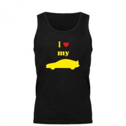 Мужская майка I love my car - PrintSalon