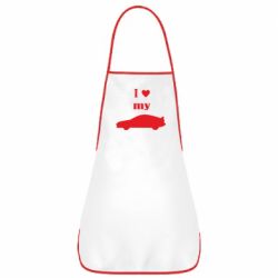 Фартук I love my car - PrintSalon