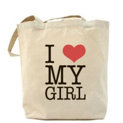 Эко-сумка I love my girl - PrintSalon