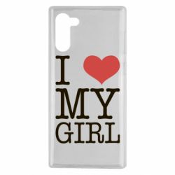Чехол для Samsung Note 10 I love my girl - PrintSalon