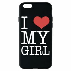 Чехол для iPhone 6/6S I love my girl - PrintSalon