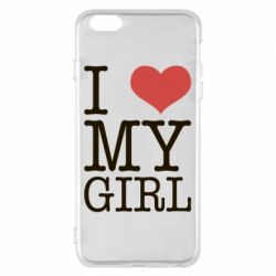 Чехол для iPhone 6 Plus/6S Plus I love my girl - PrintSalon