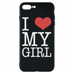 Чехол для iPhone 8 Plus I love my girl - PrintSalon