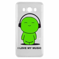 Чохол для Samsung J7 2016 я люблю мою музику - PrintSalon