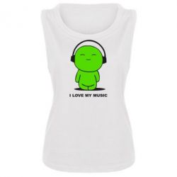 Майка жіноча я люблю мою музику - PrintSalon