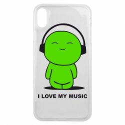 Чохол для iPhone Xs Max я люблю мою музику - PrintSalon