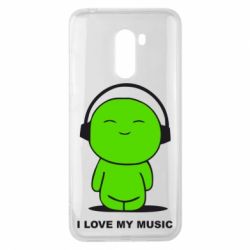 Чохол для Xiaomi Pocophone F1 я люблю мою музику - PrintSalon
