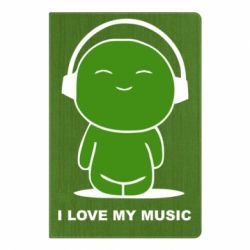 Блокнот з принтом я люблю мою музику - PrintSalon