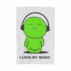 Рушник з принтом я люблю мою музику - PrintSalon