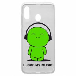 Чохол для Samsung A20 я люблю мою музику - PrintSalon