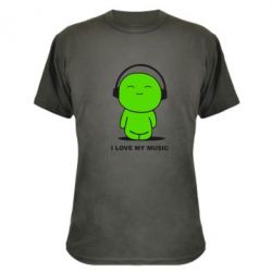 Камуфляжна футболка я люблю мою музику - PrintSalon