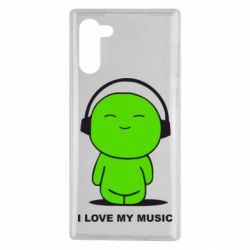 Чохол для Samsung Note 10 я люблю мою музику - PrintSalon