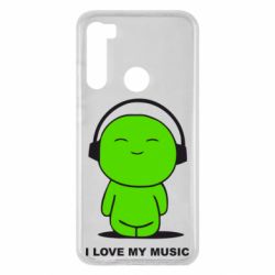 Чохол для Xiaomi Redmi Note 8 я люблю мою музику - PrintSalon