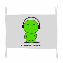 Прапор я люблю мою музику - PrintSalon