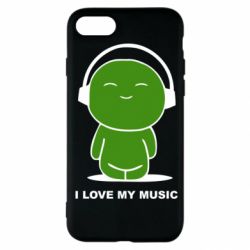 Чохол для iPhone SE 2020 я люблю мою музику - PrintSalon