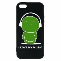 Чохол для iphone 5/5S/SE я люблю мою музику - PrintSalon