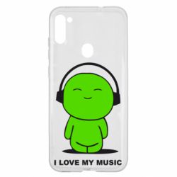 Чохол для Samsung A11 / M11 я люблю мою музику - PrintSalon