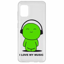 Чохол для Samsung A31 я люблю мою музику - PrintSalon