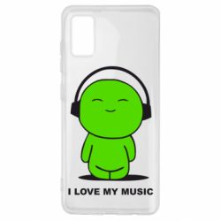 Чохол для Samsung A41 я люблю мою музику - PrintSalon