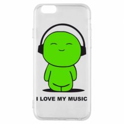 Чохол для iPhone 6/6S я люблю мою музику - PrintSalon