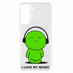 Чохол для Samsung S21 я люблю мою музику - PrintSalon