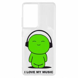 Чохол для Samsung S21 Ultra я люблю мою музику - PrintSalon