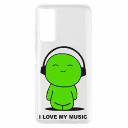 Чохол для Huawei P Smart 2021 я люблю мою музику - PrintSalon